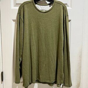 Orvis olive green longsleeve shirt L